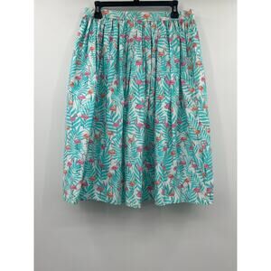 Unique Vintage x Magnolia Parks Palm Springs Flamingo Skirt Size L Retro Pin Up